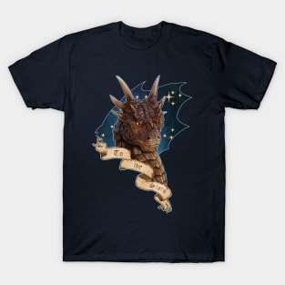 To the Stars Dragonheart Draco Portrait Fan Art Painting T-Shirt